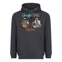 Smoke Jingle Bell Rockin Heavyweight Hoodie - CowhideDigitalArt