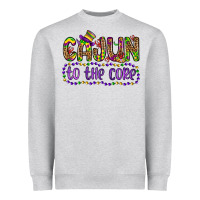 Heather Grey cajun to the core Heavyweight Sweatshirt - OliviaCreatesArt
