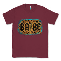 Burgundy Leopard Pattern Babe Tried Classic Tee - Bettercallsaul