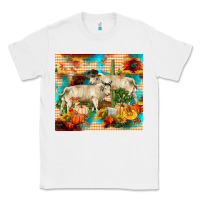 White fall charolais bulls Classic Tee - RanaPortraitStore