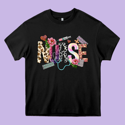 Nurse Heavy Core Tee Designed By Nancycooperartshop