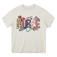 Cream nurse Heavy Core Tee - NancyCooperArtShop