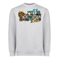 Heather Grey can't be tamed bull skull Heavyweight Sweatshirt - OliviaCreatesArt