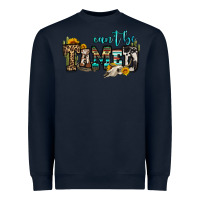 Navy can't be tamed bull skull Heavyweight Sweatshirt - OliviaCreatesArt