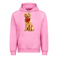 Fuchsia Pink golden retriever Urban Hoodie - Artiststas