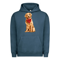 Pigment Midnight Navy golden retriever Urban Hoodie - Artiststas
