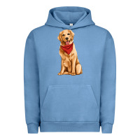 Pigment Pebble Blue golden retriever Urban Hoodie - Artiststas