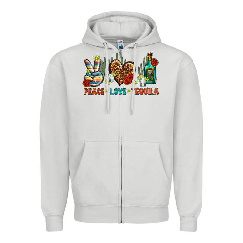 Peace Love Tequila Zipper Hoodie by BundleAndBundleShop | Teevron