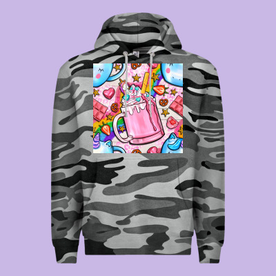 Unicorn Coffe Cup And Star With Rainbow Seamless Pattern Bbs Premium Hoodie Designed By Bundleandbundleshop