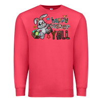 Cardinal Happy Easter Y'all Premium Sweatshirt - CowhideDigitalArt