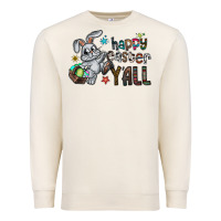 Sandshell Happy Easter Y'all Premium Sweatshirt - CowhideDigitalArt