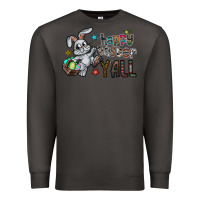 Smoke Happy Easter Y'all Premium Sweatshirt - CowhideDigitalArt