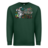 Sports Green Happy Easter Y'all Premium Sweatshirt - CowhideDigitalArt