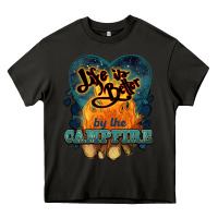 Asphalt life is better by the campfire Heavy Core Tee - NancyCooperArtShop