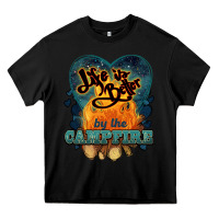 Black life is better by the campfire Heavy Core Tee - NancyCooperArtShop