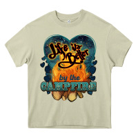 Mossy life is better by the campfire Heavy Core Tee - NancyCooperArtShop