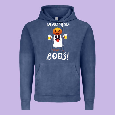 I'm Just Here For The Boos Vintage Hoodie Designed By Bettercallsaul