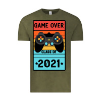 Vintage Olive Game Over Class Of 2021 Vintage Tee - Bettercallsaul
