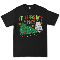 Black it wasn't me! christmas cat Premium Tee - MaliasSmallBusiness