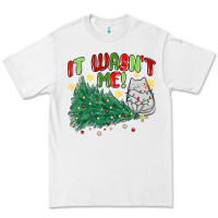 White it wasn't me! christmas cat Premium Tee - MaliasSmallBusiness