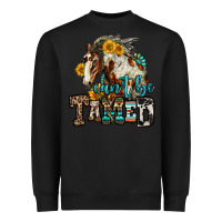 Black can't be tamed horse Heavyweight Sweatshirt - OliviaCreatesArt