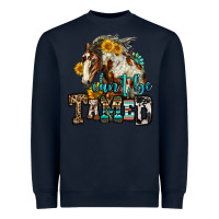 Navy can't be tamed horse Heavyweight Sweatshirt - OliviaCreatesArt