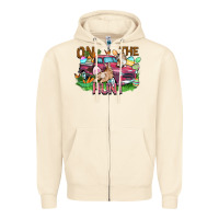 Sandshell on the hunt truck Zipper Hoodie - FaDigitalArtStudio