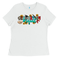 White graduation squad Ladies Tee - NancyCooperArtShop