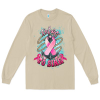Mushroom Refuse to sink Cancer anchor Cancer Awareness Long Sleeve Tee - HowdyJamesFarm