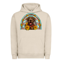 Pigment French Oak chocolate labrador rainbow Urban Hoodie - Artiststas