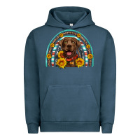 Pigment Midnight Navy chocolate labrador rainbow Urban Hoodie - Artiststas
