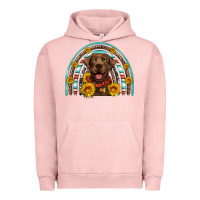 Pigment Salmon chocolate labrador rainbow Urban Hoodie - Artiststas
