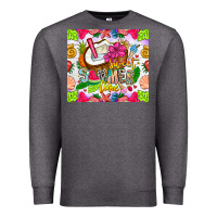 Charcoal Heather summer time Premium Sweatshirt - CowhideDigitalArt