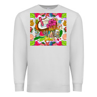 Dove Grey summer time Premium Sweatshirt - CowhideDigitalArt