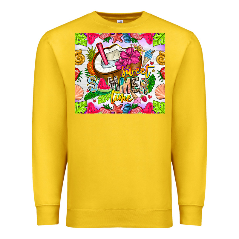 Summer Time Premium Sweatshirt by CowhideDigitalArt | Teevron