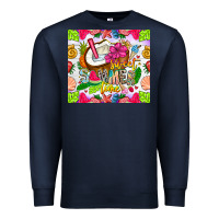 Navy summer time Premium Sweatshirt - CowhideDigitalArt