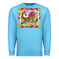 Ocean Blue summer time Premium Sweatshirt - CowhideDigitalArt
