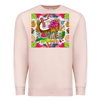 Pale Pink summer time Premium Sweatshirt - CowhideDigitalArt