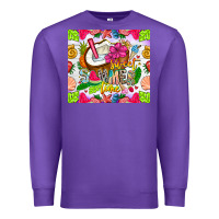 Purple summer time Premium Sweatshirt - CowhideDigitalArt