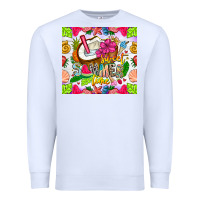 White summer time Premium Sweatshirt - CowhideDigitalArt