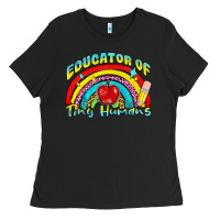 Black educator of tiny humans Ladies Tee - NancyCooperArtShop