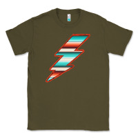Army Green Teal and Orange Serape Lightning Classic Tee - Bettercallsaul