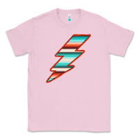 Bubblegum Pink Teal and Orange Serape Lightning Classic Tee - Bettercallsaul