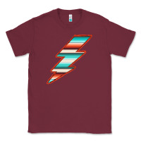 Teal And Orange Serape Lightning Classic Tee | Teevron