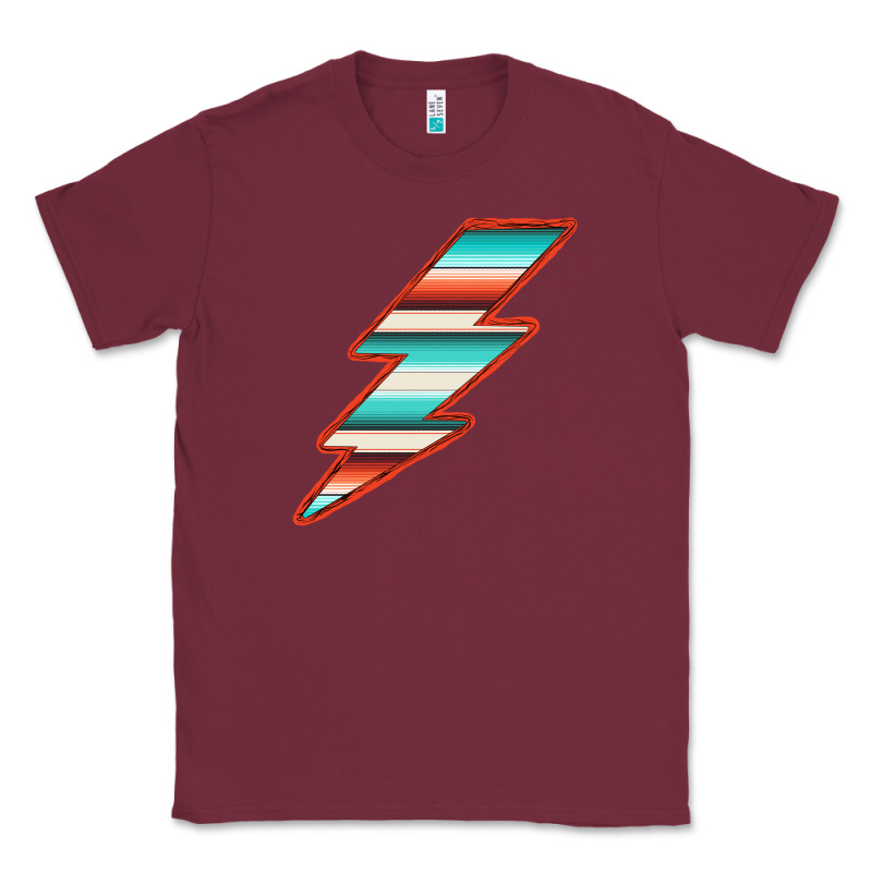 Teal And Orange Serape Lightning Classic Tee by Bettercallsaul | Teevron