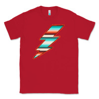 Red Teal and Orange Serape Lightning Classic Tee - Bettercallsaul