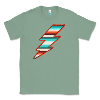 Sage Teal and Orange Serape Lightning Classic Tee - Bettercallsaul