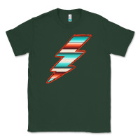 Sports Green Teal and Orange Serape Lightning Classic Tee - Bettercallsaul