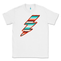 White Teal and Orange Serape Lightning Classic Tee - Bettercallsaul