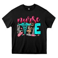 Black nurse life Heavy Core Tee - NancyCooperArtShop